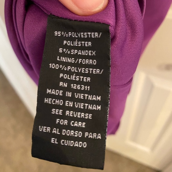 Purple off the shoulder dress size 8 - Picture 8 of 8